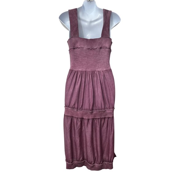 Anthropologie E by Eloise Silk Babydoll Slip Dress‎ Sweater Trim Size Large - Picture 4 of 8